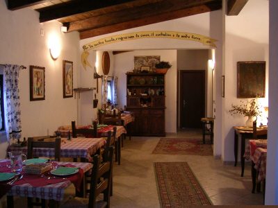 La sala da pranzo